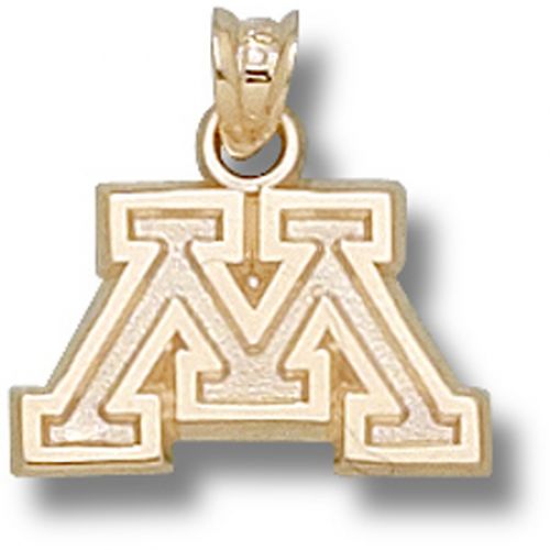 University of Minnesota  Dangle Pendant - Block ""M"" 3/8