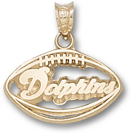 Miami Dangle / Dolphin Pendant - Pierced Football