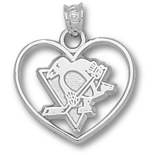 Pittsburgh Dangle Pendant - New Penguin Heart 1/2