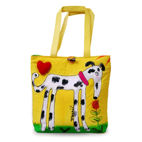 BrightWorld Big Dog Large Tote Bag