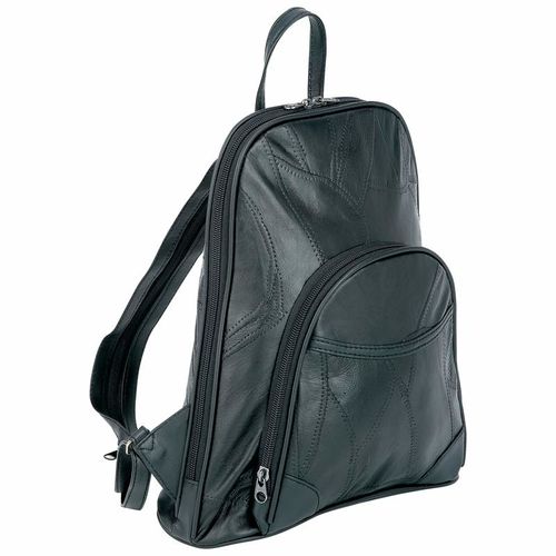 Embassy&trade; Italian Stone&trade; Design Genuine Lambskin Leather Backpack/Purse