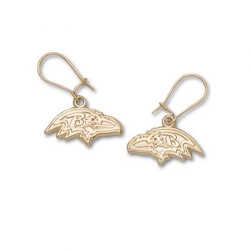Baltimore Dangle Earrings - Profile Logo 3/8"" Enameled