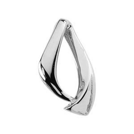 Elegant Chain Pendant Slide 14k White Gold