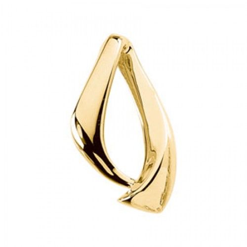 Custom Chain Pendant Slide 14k Yellow Gold