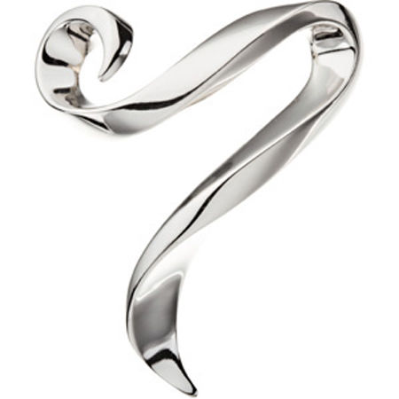 Elegant Chain Pendant Slide 925 Sterling Sterling Silver