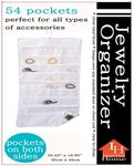 Jewelry Organizer 54 pockets - White Case Pack 25
