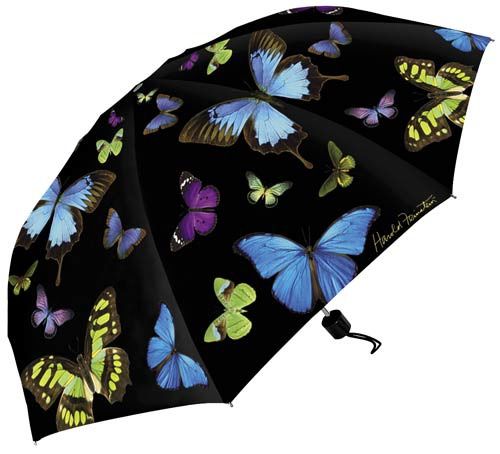 Umbrella Collapsible Spring Mix Butterfly Case Pack 3