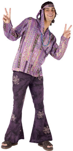 Haight Hippie Men's Costume- One Size