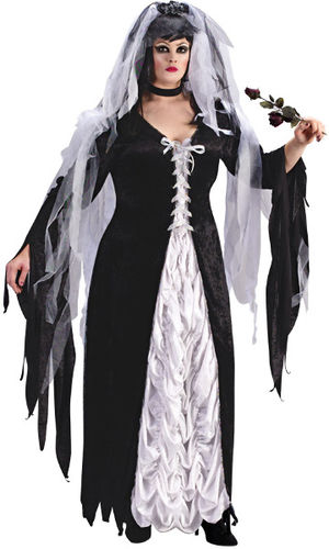 Bride Of Darkness Women's Plus Size Costume