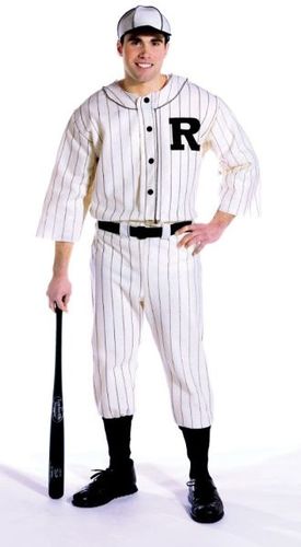 Men's Costume: Old Tyme Baseball Player- Large