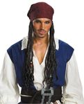 Costume Accessory: Jack Sparrow Headband w/Hair- Adult