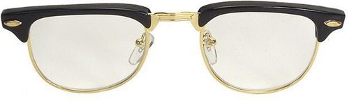 Glasses Mr. 50'S Black Clear