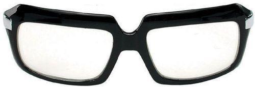Glasses 80'S Scratcher Black Clear