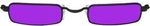 Glasses Vampire Black Purple Case Pack 2