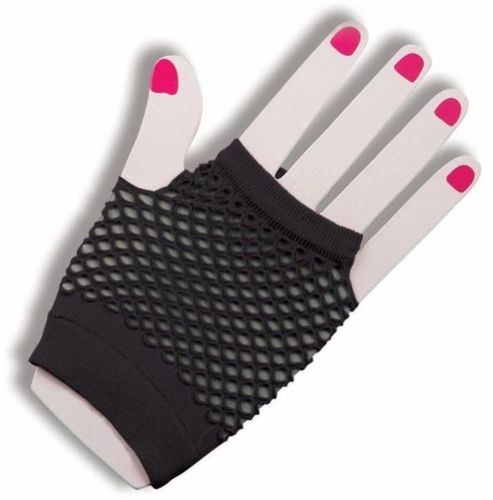 Gloves Fingerless Fishnet Black Case Pack 2