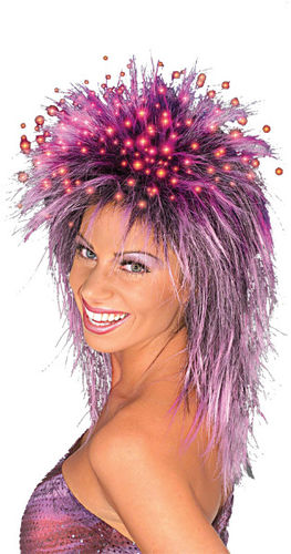 Fiber Optic Wig Purple