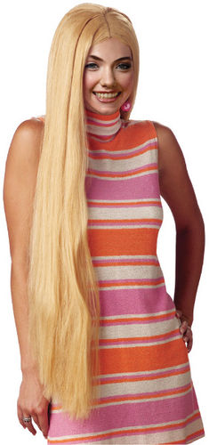 Wig 36 Inch Long Blonde