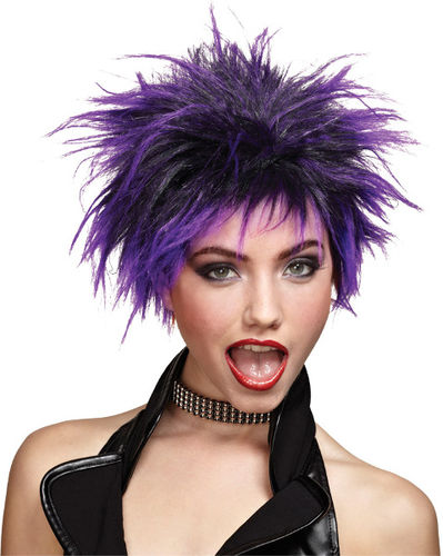 Wig Purple Punker Chick