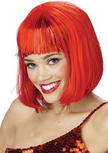 Wig Red Shimmering Bob