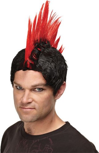Wig Red Punk Rocker