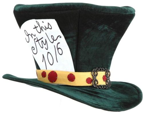 Hat Alice In Wonderland Madhatter Green