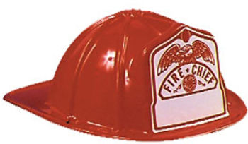Fireman Hat Child 1 Size Red