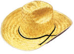 Cowboy Hat Straw 1 Size