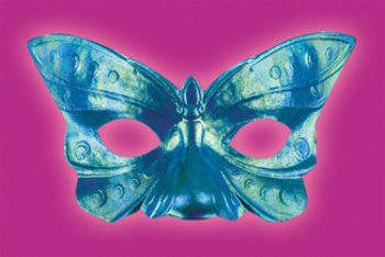Butterfly Iridescent Eye Mask Case Pack 2