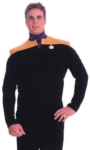Men's Costume: Deep Space Nine Engineer, Gold- Large