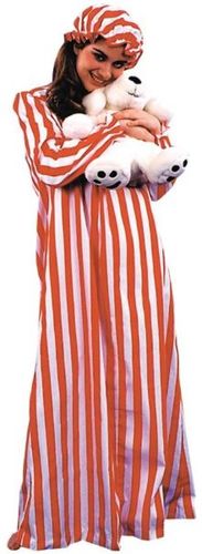 Nightgown and Cap Women's Costume- One Size
