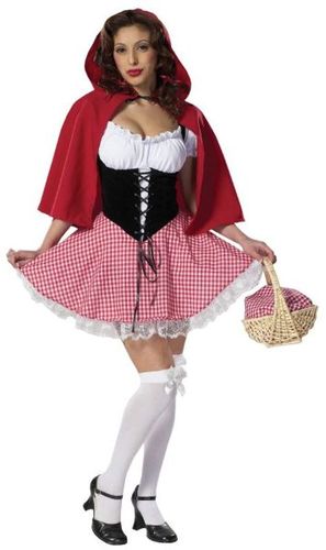 Women's Costume: Red Hot Riding Hood- Small