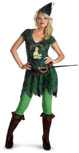 Women's Costume: Peter Pan Sassy- Medium