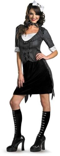 Women's Costume: Sexy Jack Skellington- Medium