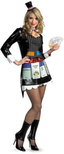 Women's Costume: Monopoly Sassy Deluxe- Medium