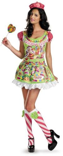 Women's Costume: Sassy Candyland Deluxe- Large
