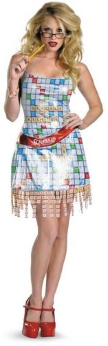 Women's Costume: Scrabble Deluxe- Small
