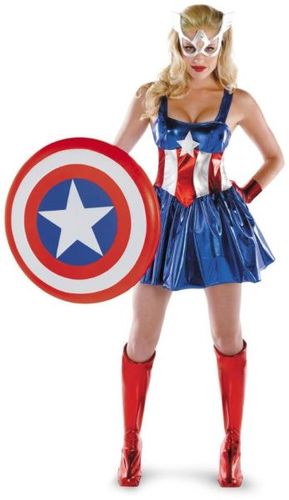 Women's Captain America Deluxe- Large