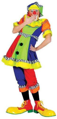 Spanky Stripes Women's Clown Costume- Size 10-12