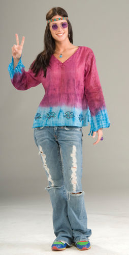 Women's Costume: Groovy Blouse- Standard