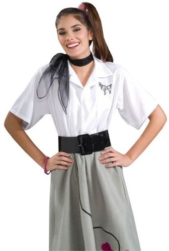 Poodle Blouse Adult Medium 6-10