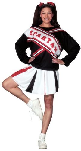 Women's Costume: Cheerleader Spartan Girl- Standard