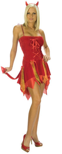 Sexy Flirty Devil Women's Costume- Medium/Large