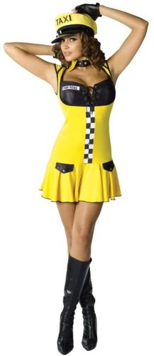 Women's Costume: Sexy Cabbie- Medium/Large