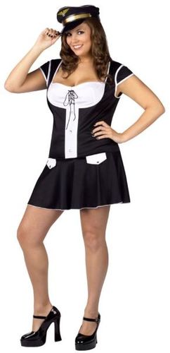 Women's Costume: Captain Layover- Plus Size