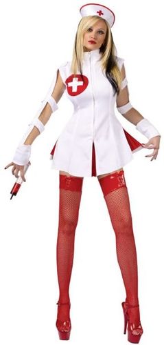 Women's Costume: Nurse Wicked- Medium/Large