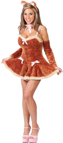 Women's Costume: Touch Me Teddy- Small/Medium