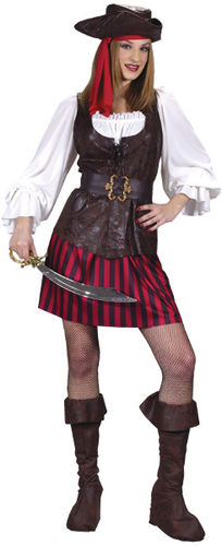 Women's Costume: High Seas Buccaneer- Small/Medium