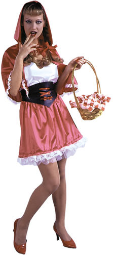 Women's Costume; Red Hot Hood- Small/Medium