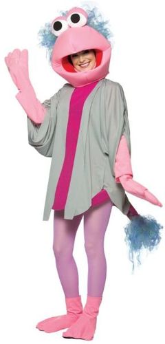 Women's Costume: Fraggle Rock Mokey- One Size