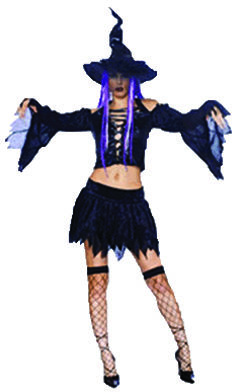 Women's Costume: Nightmare Spellcaster- Extra Small
